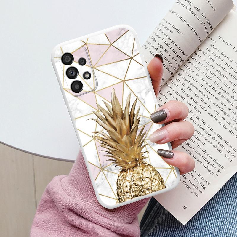 Case For Samsung Galaxy A53 5G A 53 Back Cover Protective Silicone Funda Fashion Marble Stone Texture Coque For Samsung A53 Capa