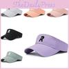 R Letter Cotton Hat Visor Cap Sun Protection Breathable Baseball Caps Gifts