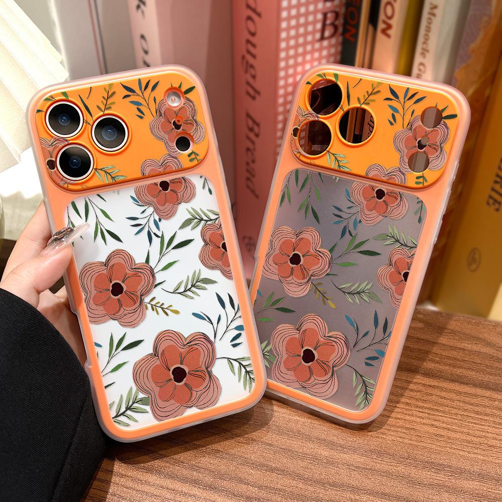 Applicable to iPhone17promax small fresh flower two-in-one mobile phone case Apple 16 niche 15 generation hair fine hole