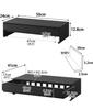 Yamazaki Tower Monitor Desktop Monitor Stand with Fits Game W50 X X Model 10188 Stand, Drawer, Controllers, Black, D24-41 H12.8cm,