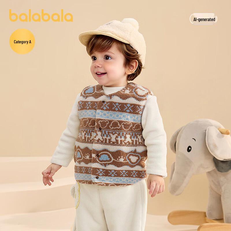 Balabala Winter Lambswool Vest for Kids