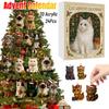 Advent Calendar 2025 24 Days Christmas Countdown with 24Pcs 2D Acrylic Cute Kitten Tree Decoration for Xmas Cat Lovers Gifts