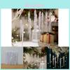 12pcs Clear Acrylic Icicle Hangings Charming Christmas Tree Dcor For Festivities