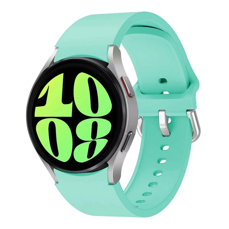 Silicone No Gaps Strap For Samsung Galaxy Watch 7/6/5/4 44mm 40mm 5Pro 45mm Bracelet Band Galaxy 6 Classic 47mm 43mm 46mm Correa