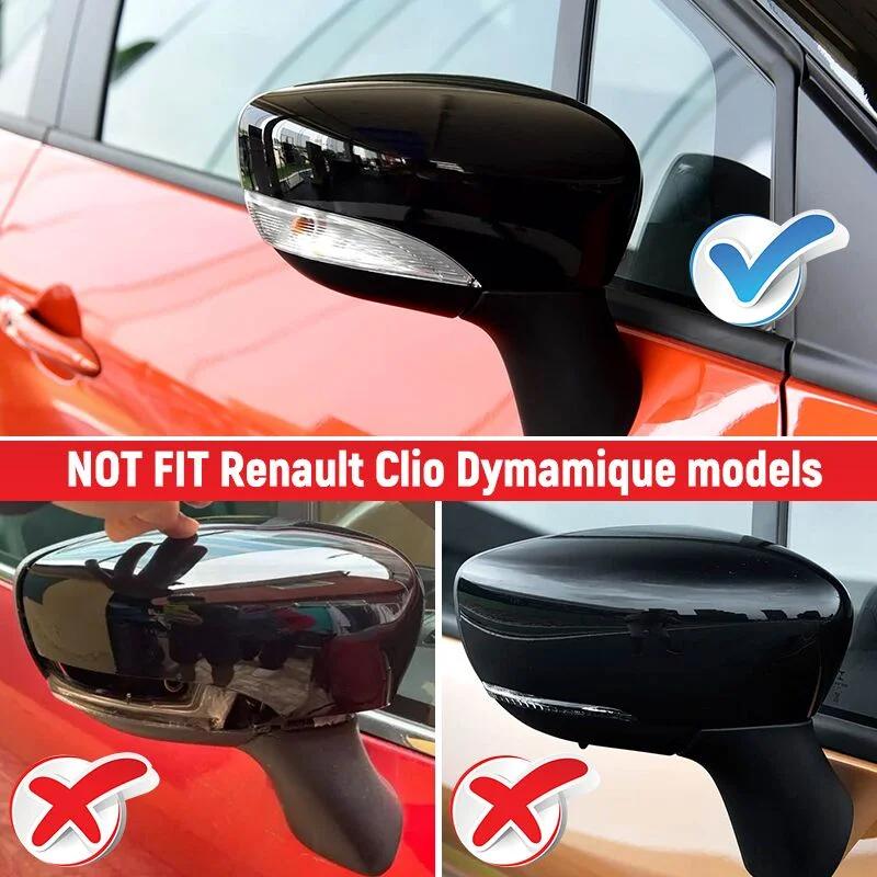 Side Door Wing Mirror Cover For Renault Clio 4 5 MK4 MK5 2012-2025 Zoe Captur 2013- Rearview Mirror Cover Trim Replacement
