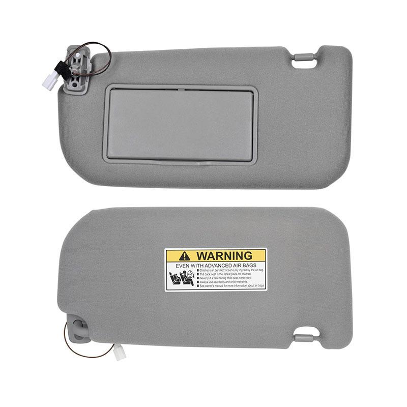 Sun Visor for Kia Sportage 2005 2006 2007 2008 2009 2010 Car Sun Visor, Beige Gray, Left Wired with Light Model 85202-1F090LX