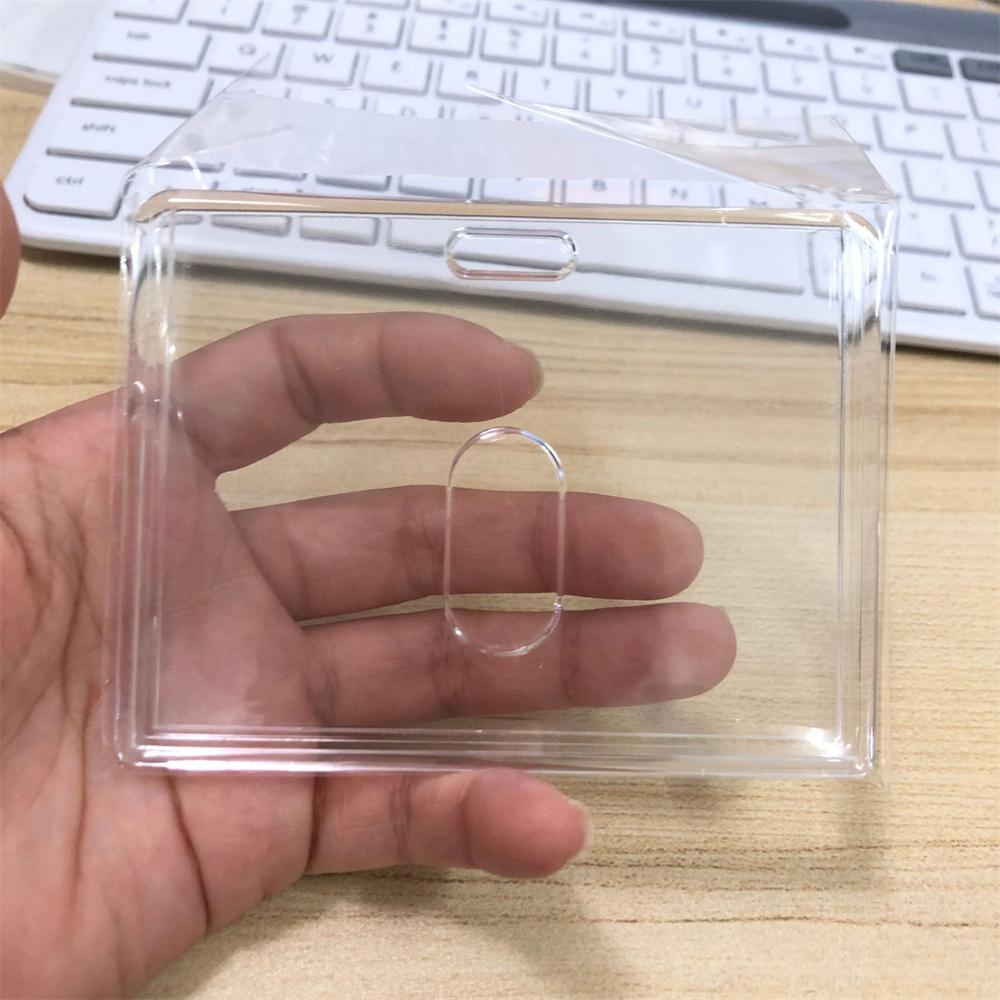 Love Transparent Photocard Holder Ins Photo Sleeves Card Holder Idol Kpop Photo Protector Bus Card Student Stationery Supplies