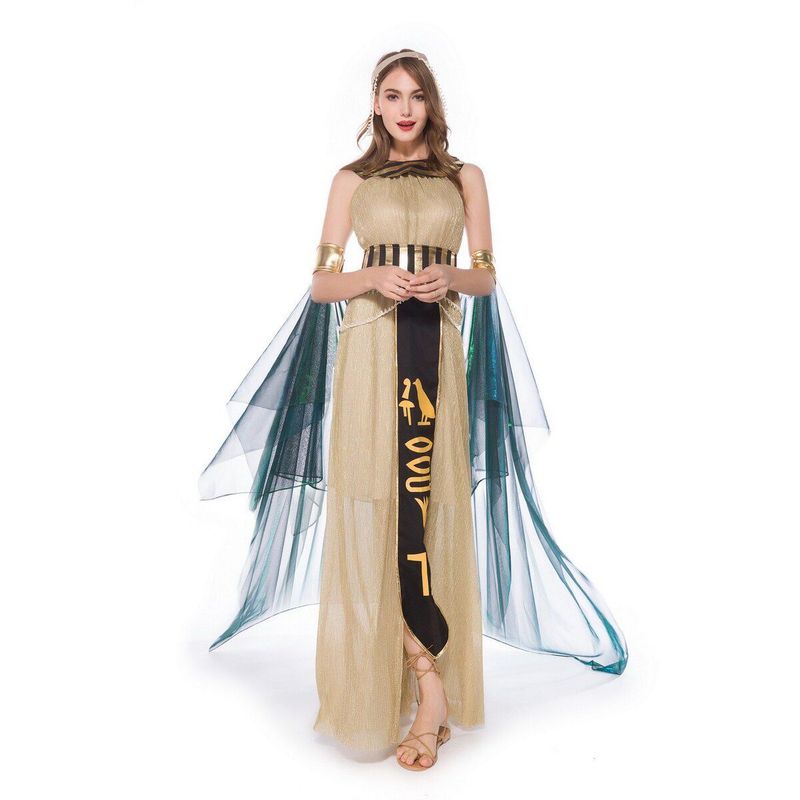 Amazon Cross-Border Halloween Costumes Egyptian Pharaoh Cleopatra Costumes Role-Playing Ancient Roman Prince and Princess Costumes