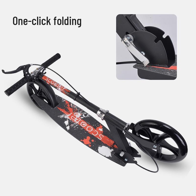 Faltbarer City-Roller: Großes Rad für Teenager & Erwachsene