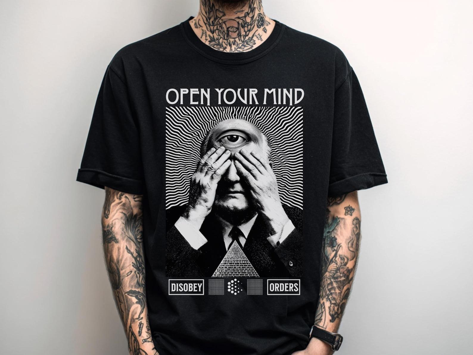 Anti-Establishment Unisex Graphic Tee, Punk Rock Grunge T-Shirt, Men s Goth Shirt, Streetwear Alternative Clothing, Gift For Him Boyfriend L