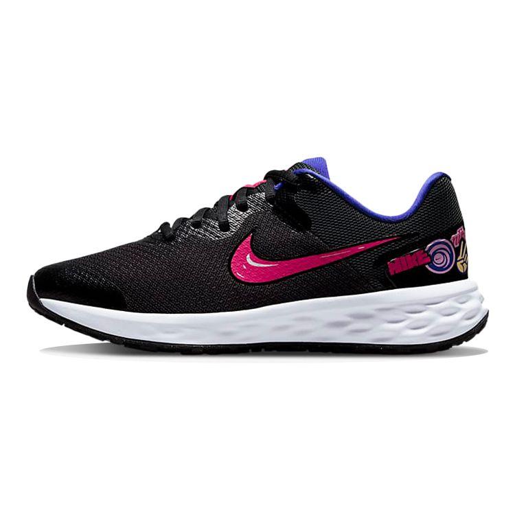 

Nike Revolution 6 SE GS Street Art Kids Sneakers Black Lapis Very-Berry DD1104-013 35.5