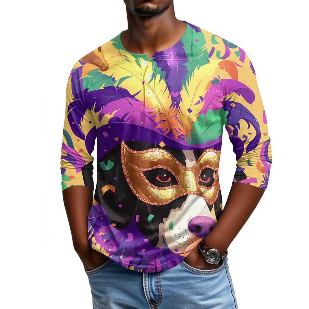 Pánské tričko s raglánovými rukávy a tříčtvrtečními rukávy