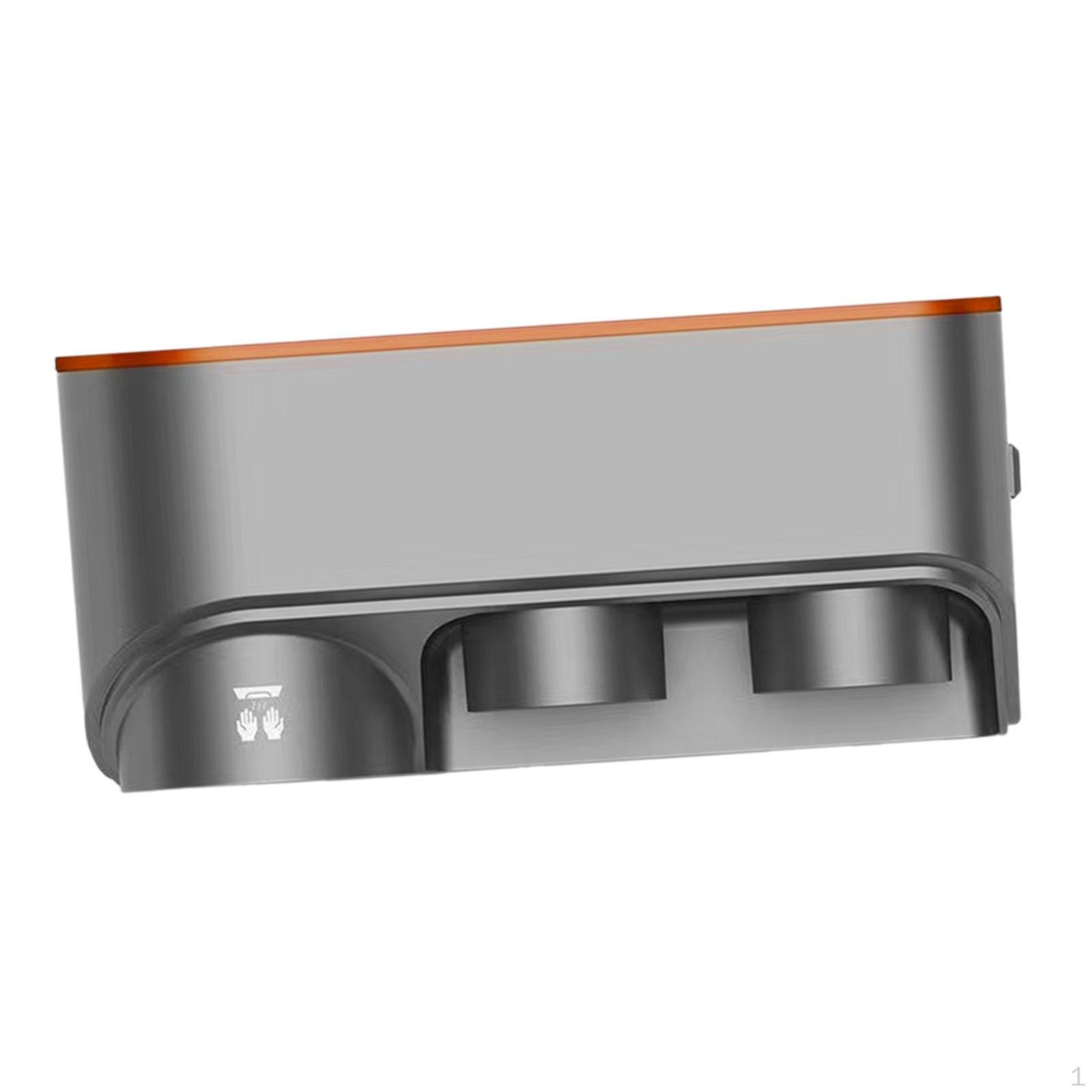 

Blow Dryer Holder Multiuse Blower Stand Practical Wall Mounted Hand Shelf for Household жовтий