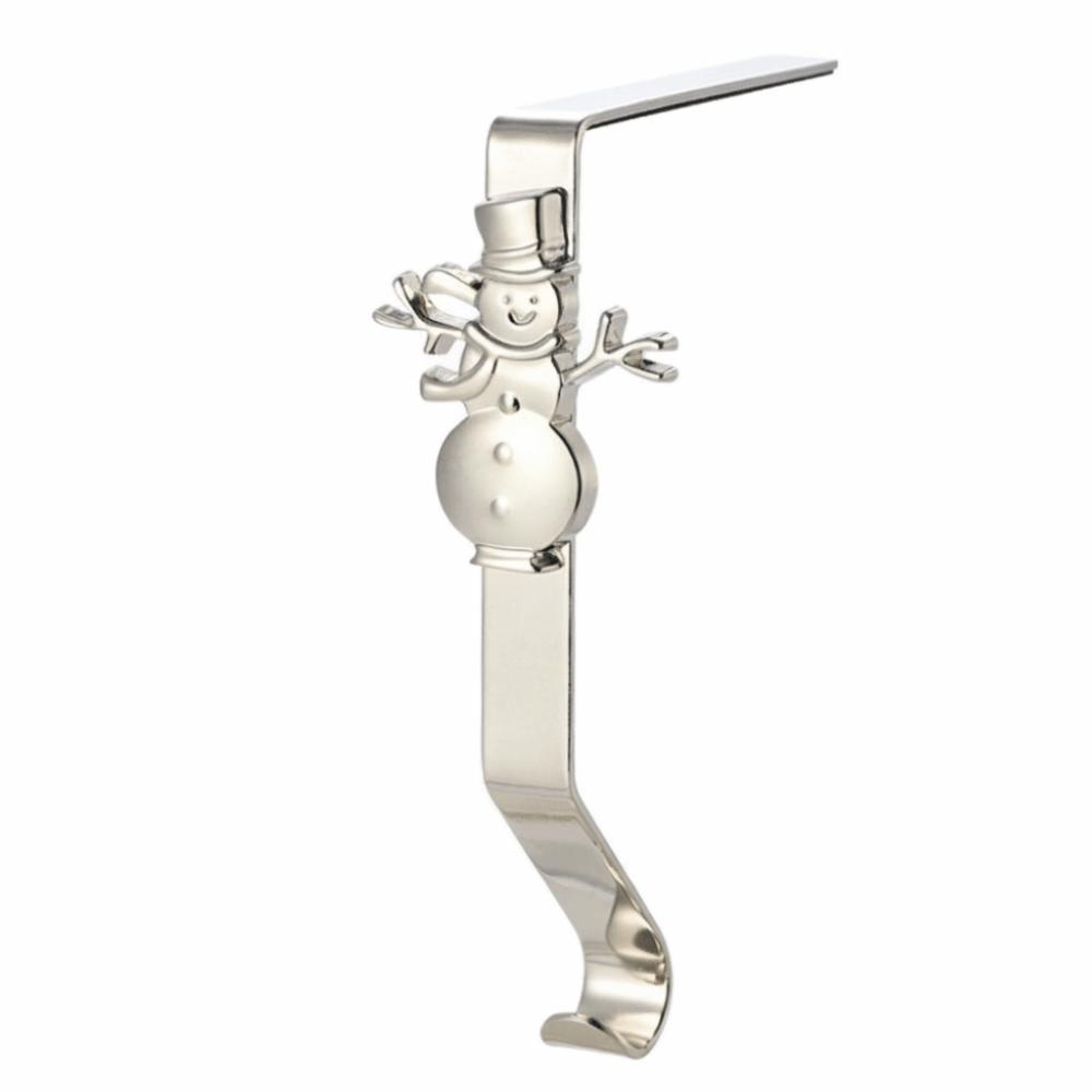 

Metal Xmas Stocking Hangers for Mantel Stocking Hooks Snowflake Christmas Stocking Holders C1