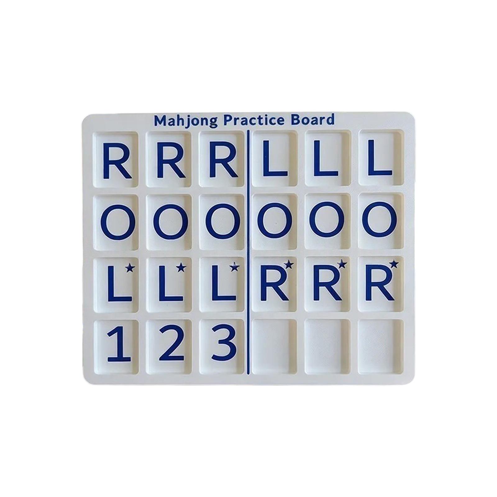 Portable Fun And Practical Mahjong Practice Board Single Tile Mahjong Practice Board синий