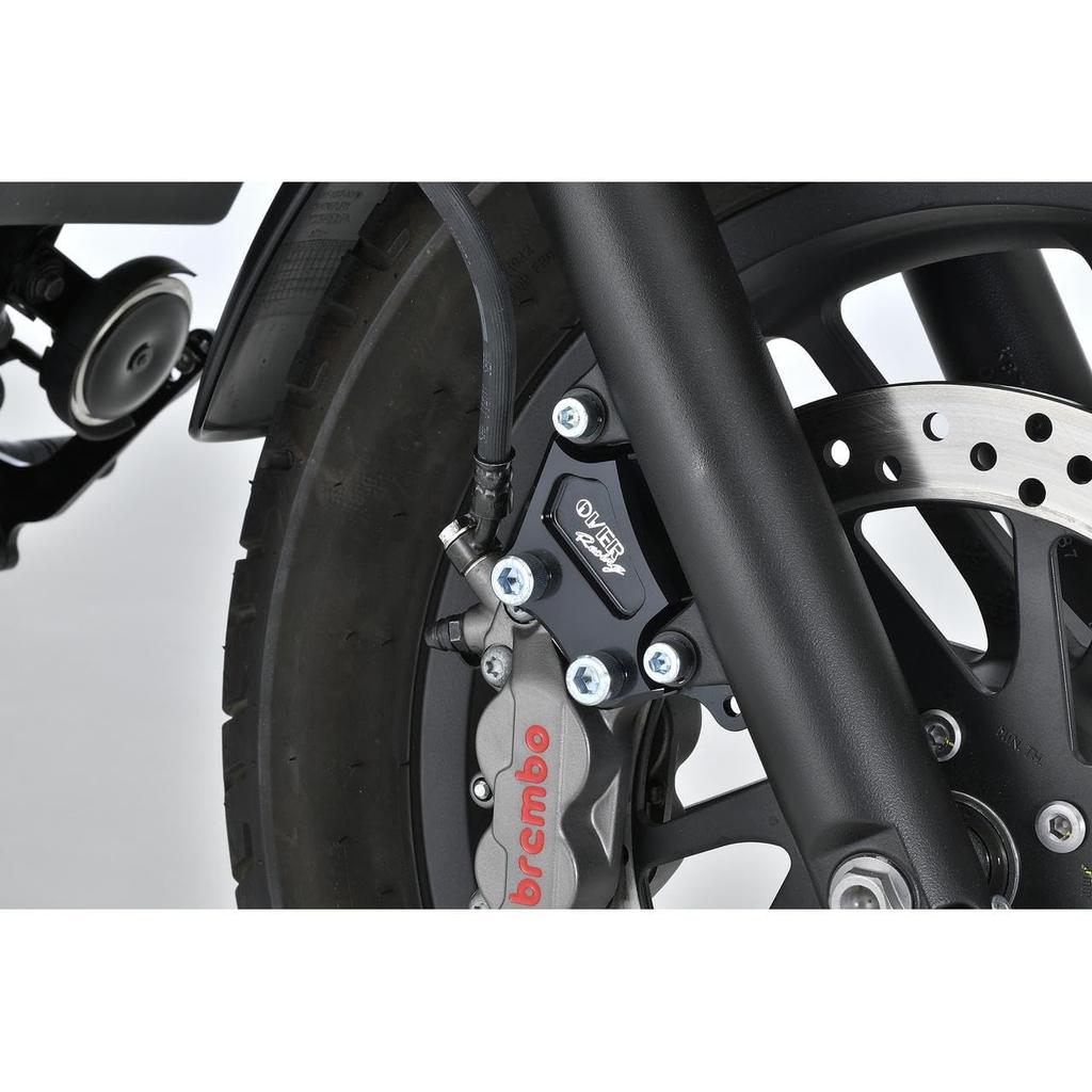 Over Racing Caliper Support Front Black Brembo 4P Rebel 250 (17-)