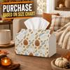 1pc Shabby Chic Fall Fall Tissue Box with Pumpkin Pinecone Acorn-Decoration Napkin Storage Organizer for Kitchen,Car,Elegant Decorative Box,Purpose Fo