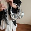 Internet celebrity pleated cloud bag summer 2025 new version of fashion niche shoulder bag women's foreign style versatile dumpling bag tide