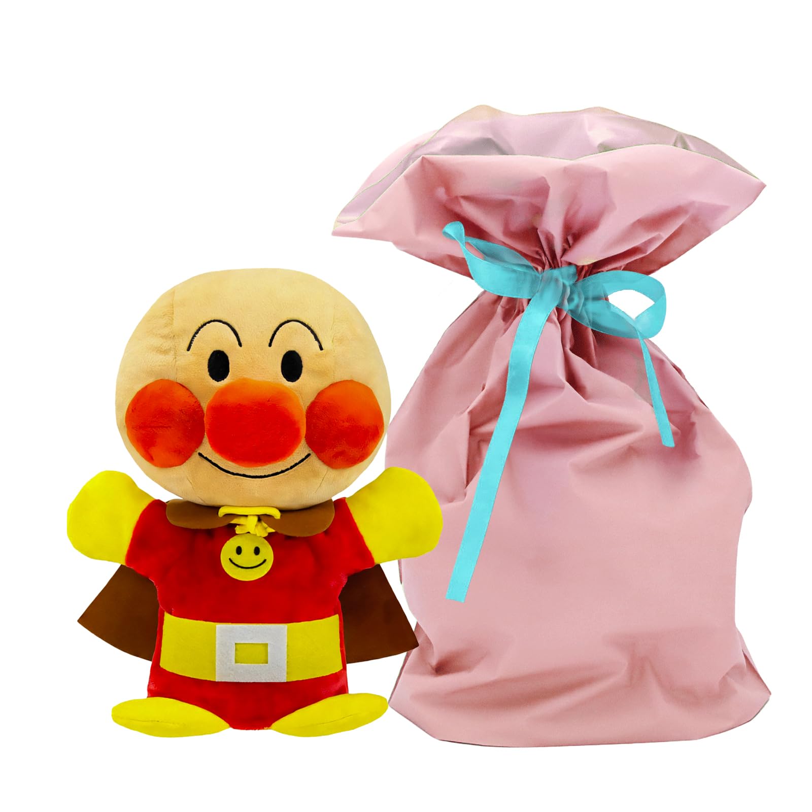 

Yoshitoku Плюшевая кукла Анпанман Дети будут упакованы в розово-красную подарочную упаковку с лентой, танцующая руками (Длина 28 см) Любовь,