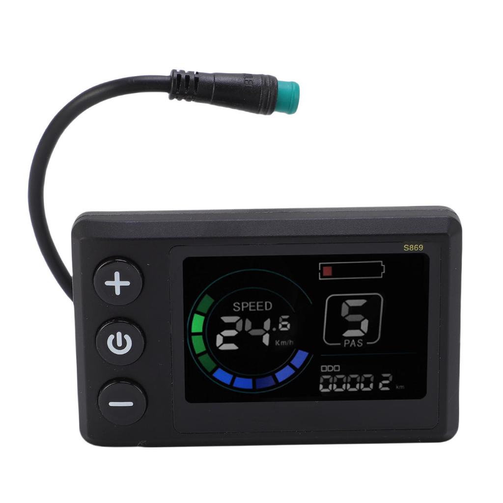 S869 Elektrisk Sparkesykkel LCD-skjermpanel med Sprutsikker Kontakt Sykling LCD Kontrollpanel