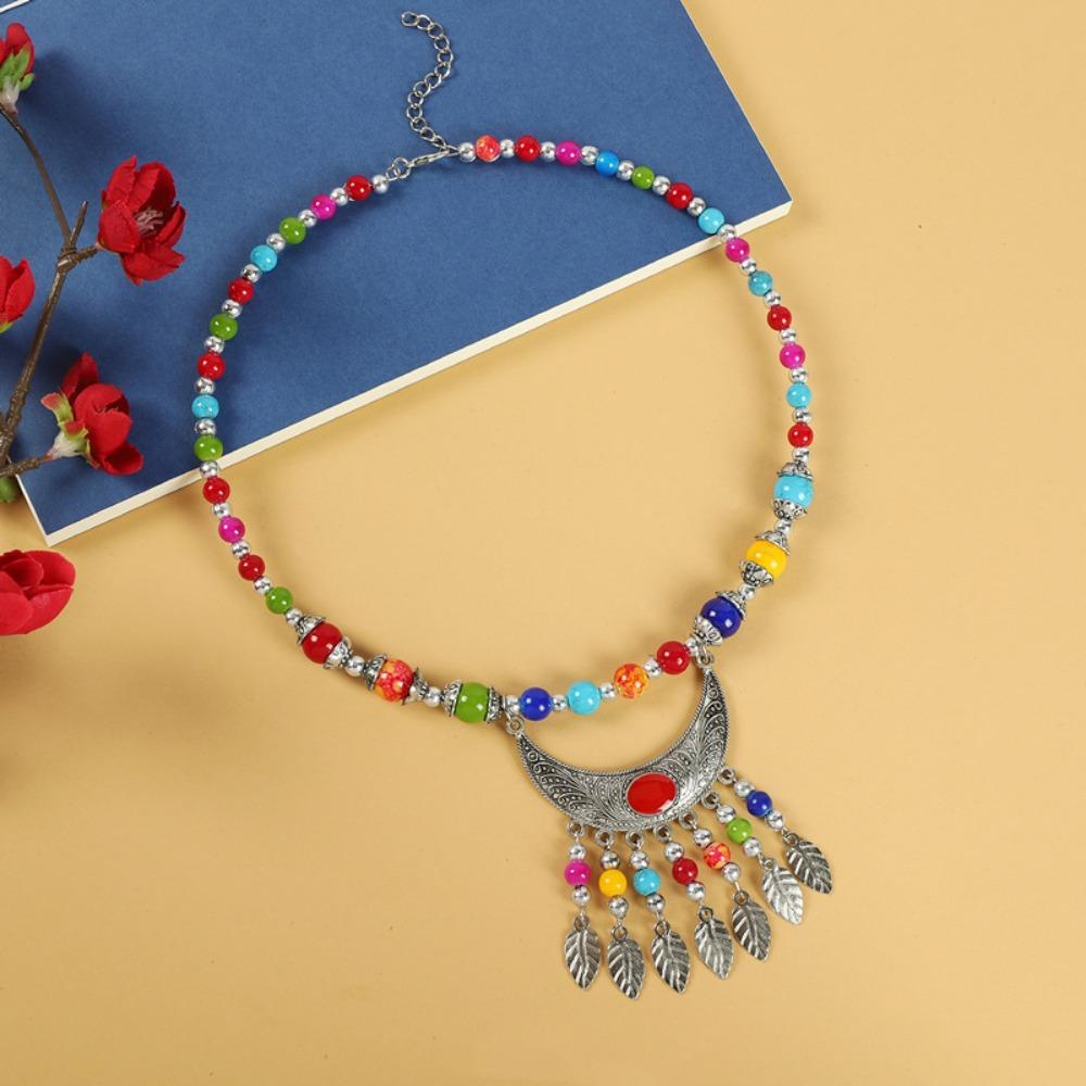 

Exotic Headbands Bohemia Hair Chain Necklace Beads Tassels Headbands Festival Head Jewelry Style 1