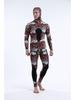 3MM Camo Neoprene Two-Piece Hooded Diving Wetsuit for Cold Protection