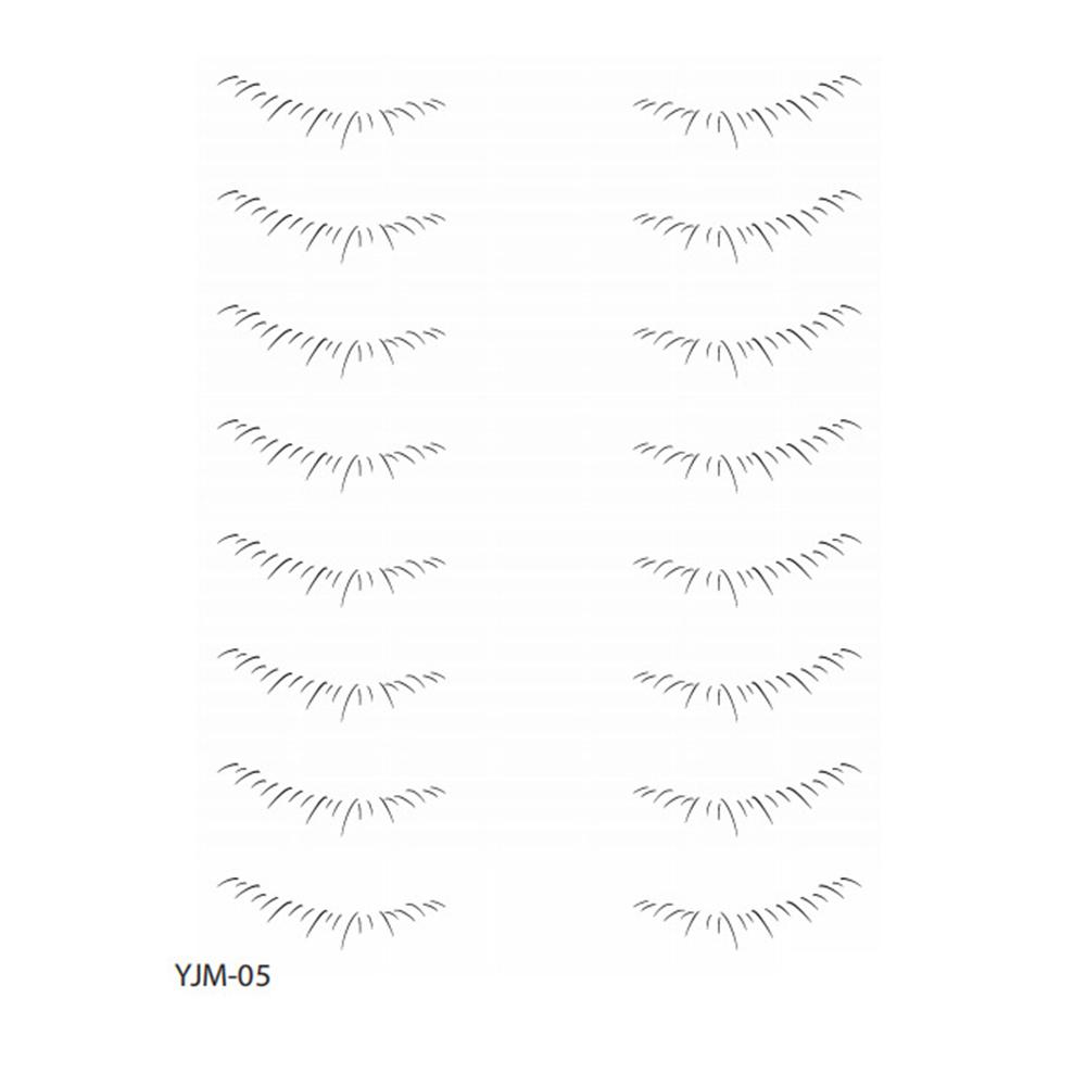 Lower Eyelash Tattoo Long-Lasting Waterproof And Sweatproof Simulation 3D False Eyelash Enlarge Double Under Eye Eyelash Sticker
