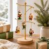 Day Christmas Advent Calendar Box with Acrylic Tree Ornaments, Assorted Multi- Holiday Decor