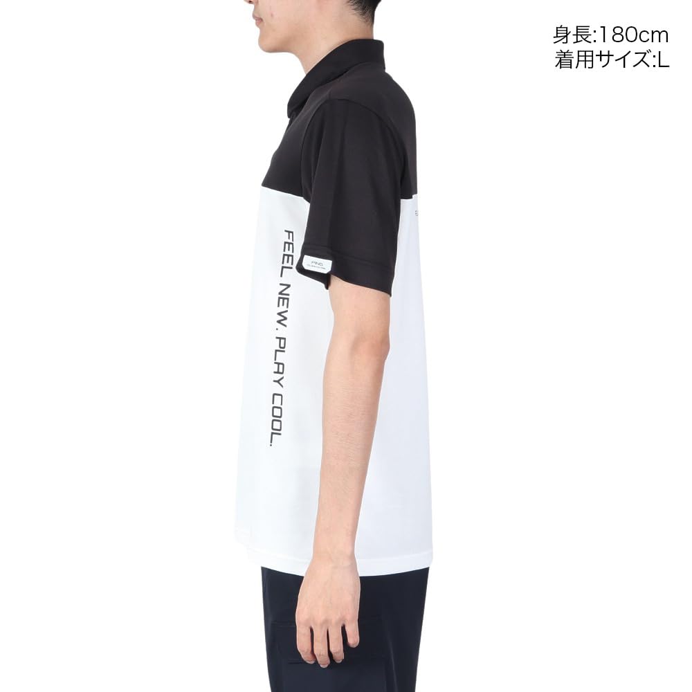 PING Apparel Short Sleeve Polo Shirt Lightweight and Golf Size M Men's (Sarai Tech Quick-Drying) / / 621-4160311 010_Black,