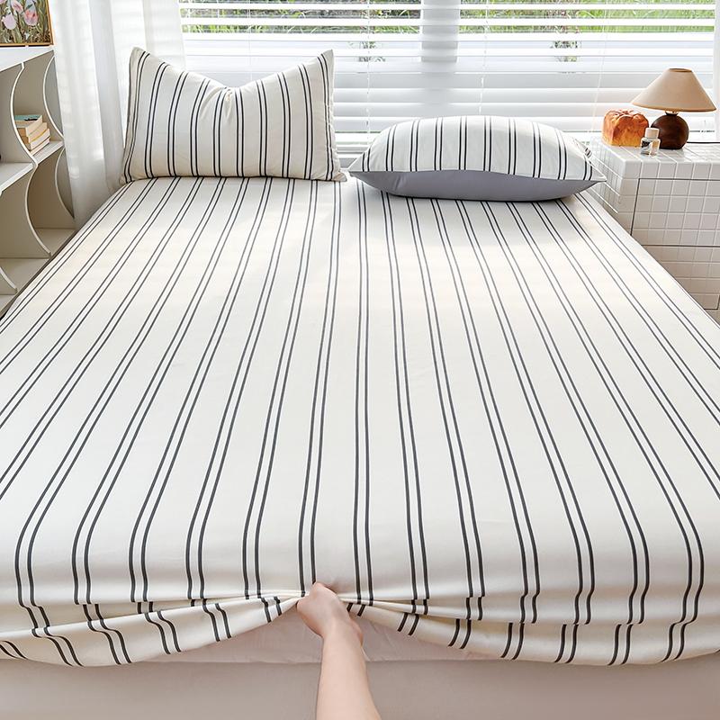 

Floral Printed Bed Sheets Reactive Printed Fitted Bed Sheet On Elastic Singlequeenking Washed Cotton Sbanas Para Cama High Quality Single90x200x25cm1pc