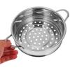 Stainless Steel Food Steamer Basket Long-Lasting Multi-Purpose Kitchen Steaming Tool Suitable for Home Restaurant Cooking