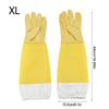 1 Pair Breathable Beekeeping Gloves Long Sleeves Protective Gloves Durable Beekeeper Gloves Safety Protection Breathable Mesh