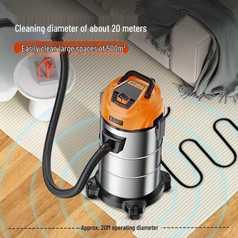 High Suction Power Vacuum Cleaner: Home & Industrial Use, Integrated Sweep & Mop, Dry/Wet Functionality
