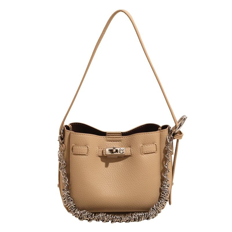 Crossbody bag women's bag 2025 new niche design summer small bag versatile high-end foreign gas chain bucket bag