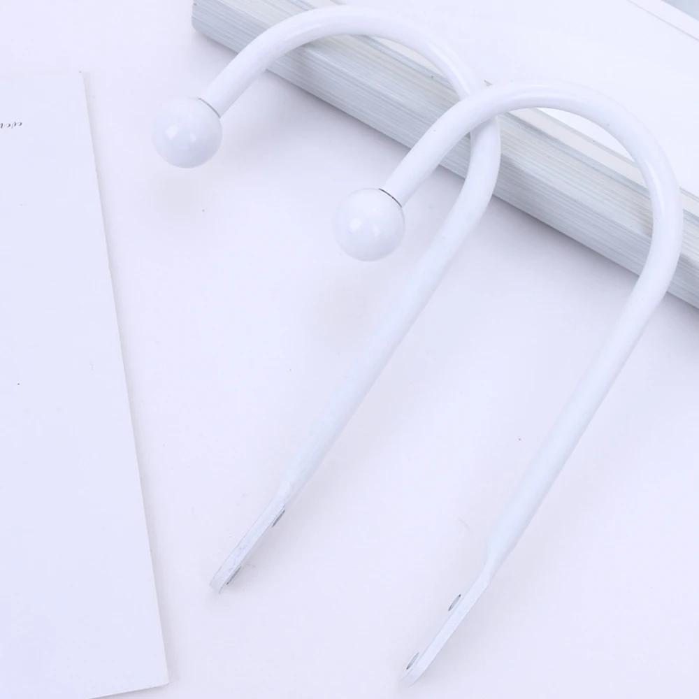 

2 шт. Ретро Железный Простой Крючок U-образной формы с круглой головкой Настенный Крючок Аксессуары для штор Крючок для спальни кухни ванной комнаты с винтом 2023 5