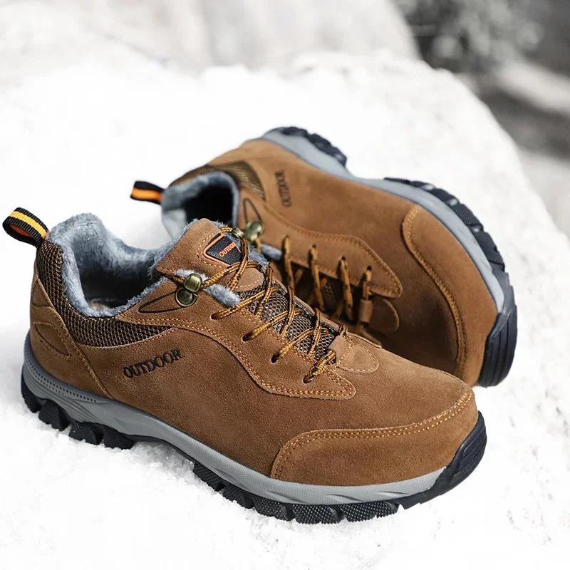 Chaussures de Randonnée pour Homme Chaussures en Cuir Suède pour Homme Chaussures de Marche d'Extérieur Escalade Chasse Baskets pour Homme Nouvelles Bottines Taille 49