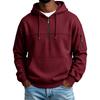 Men's Color Hooded Sweatshirt with Pockets for Casual Comfortable Athletic Wear