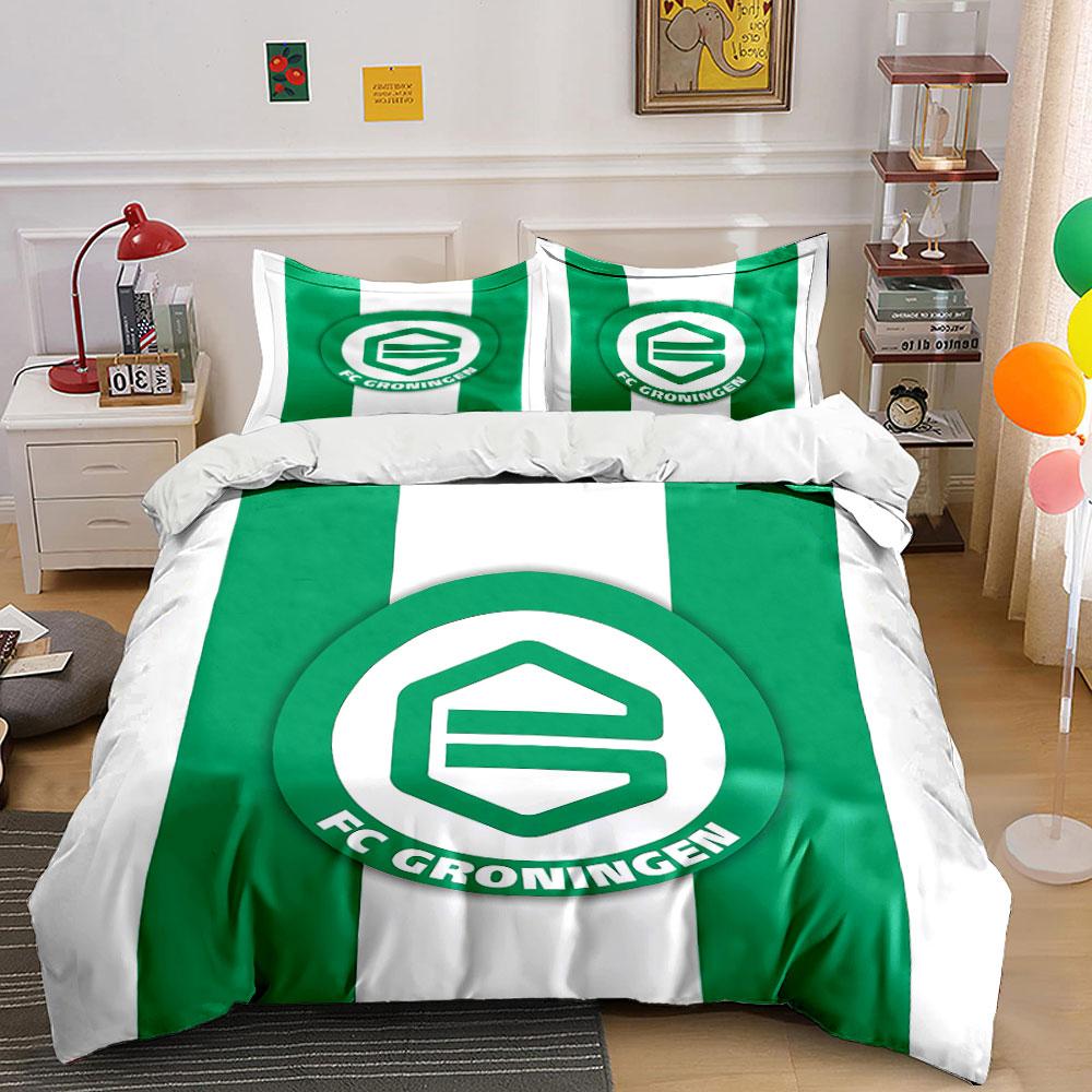 FC Groningen Zaļās Gultasveļas Komplekts   Gultasveļas