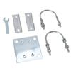Antenna Mast Pipe Mount Stable Support Flexible Adjustment Aluminum Alloy Antenna Mast Bracket Mount for Roof Wall Set 2
