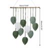 Vintage Handwoven Cotton Leaf Tapestry Artistic Wall Decoration Tree Leaf Handcrafts Wood Beads Tapestries for Home Room