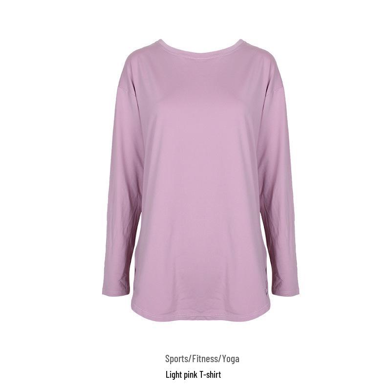 Plus Size Yoga Fitness Long Sleeve T-shirt - Ideal for Running & Gym, Supports 200 lbs, New 2023