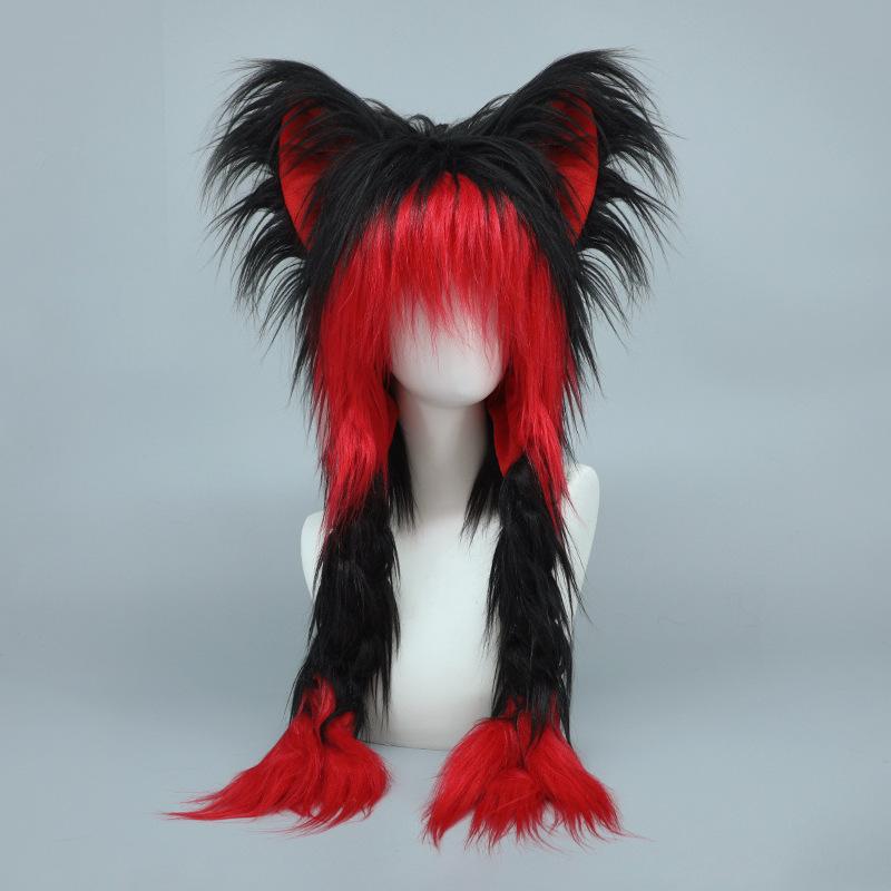 Animation peripheral cute cat hat yk ear hat two-dimensional autumn and winter versatile fried plush warm hat