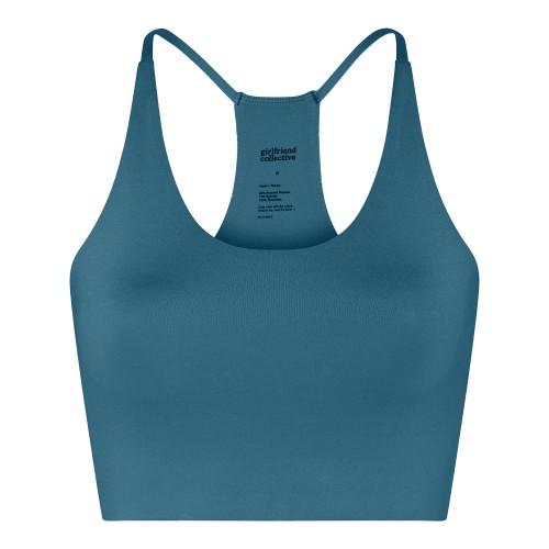 Girlfriend Collective Womens/Ladies Float Cleo Halter Neck Bra S minuit