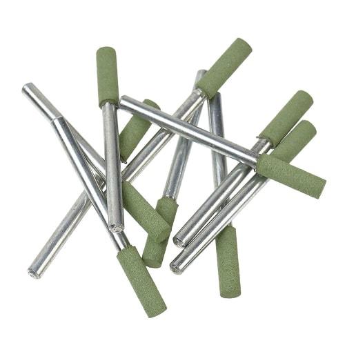 High-Durability Rubber Grindstones for Polishing, 9XX, 4 x Width 13 x Shaft 3 #120, Pack of 10