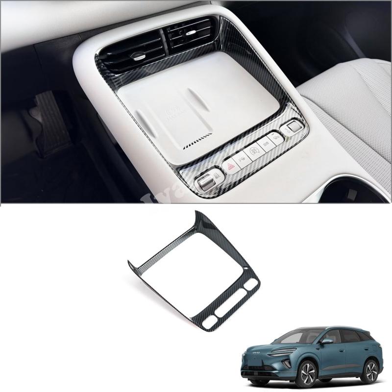 For BYD Sea lion 6 EV DM-i/sealion 06 2025 2026 Interior Accessories ABS carbonfiber window rise switch gear shift panle cover
