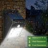 4X 30LED Solar Power Licht PIR Bewegungssensor Sicherheit Outdoor Garten Weg Landschaft Wandleuchte