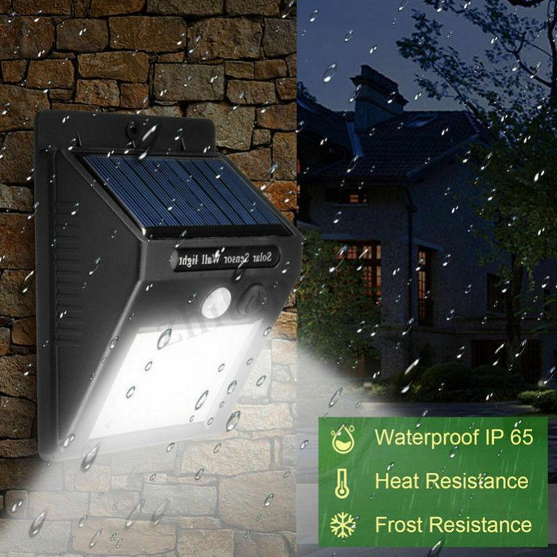 4X 30LED Solar Power Licht PIR Bewegungssensor Sicherheit Outdoor Garten Weg Landschaft Wandleuchte