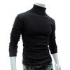 Herbst Herren Einfarbig Rollkragen Langarm Pullover Slim Gestrickt Pullover Top