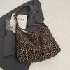 Large Capacity Leopard Print Bag Women New Trendy Fashion Crossbody Bag Women Ins College Students' Class Shoulder Bag Women