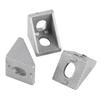 10pcs Aluminum Alloy L Shape Corner Bracket Right Angle Brace Fastener 20x20mm